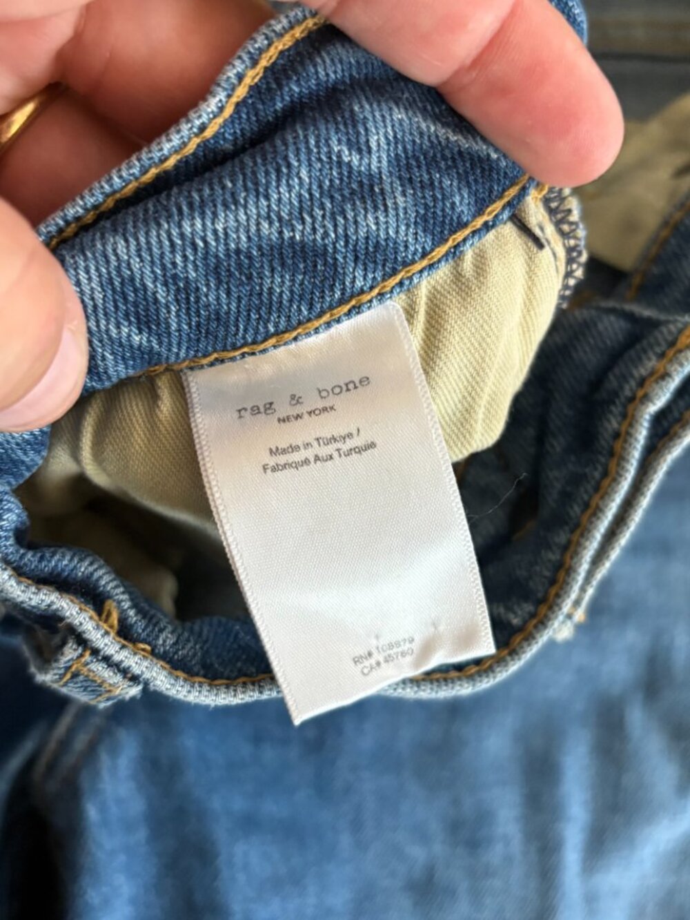 Rag & Bone Peyton High Rise Bootcut Jeans Women's 30 Blue Denim City Western - Picture 6 of 12